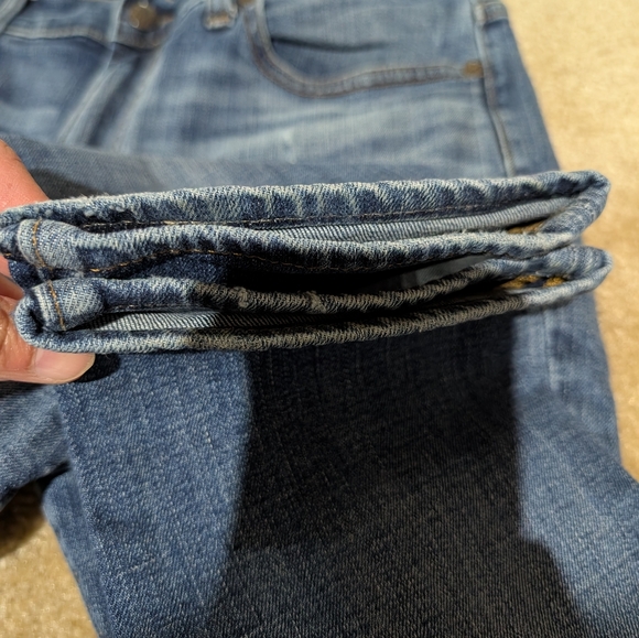 Madewell Skinny Distressed Jeans Light to Medium Blue Wash Sz 31 US - Picture 11 of 12